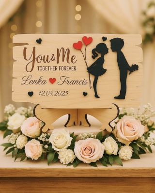 💍✨ Láska vyřezaná do dřeva… Jedinečná svatební dekorace, která se stane krásnou vzpomínkou na váš velký den. Dřevěná...