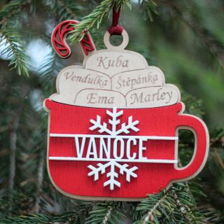 ✨ Vánoční atmosféra začíná u detailů – a tahle dřevěná dekorace s personalizovanými jmény je přesně ten kousek, který...